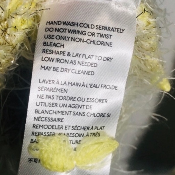 ANTHROPOLOGIE Larkin Shimmer Cardigan Yellow - Picture 13 of 14